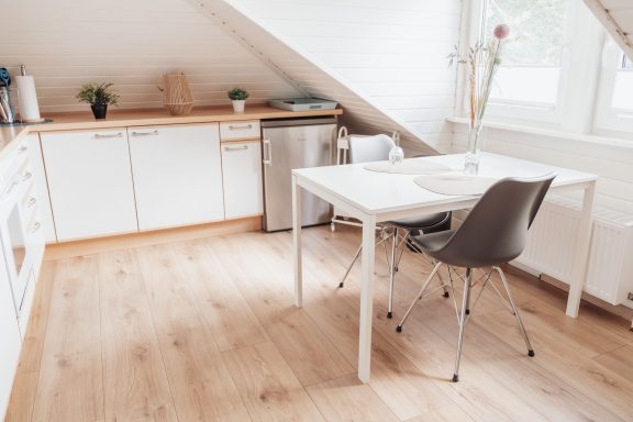 Essplatz Küche Essbereich in der Küche der Ferienwohnung Düring in Loxstedt