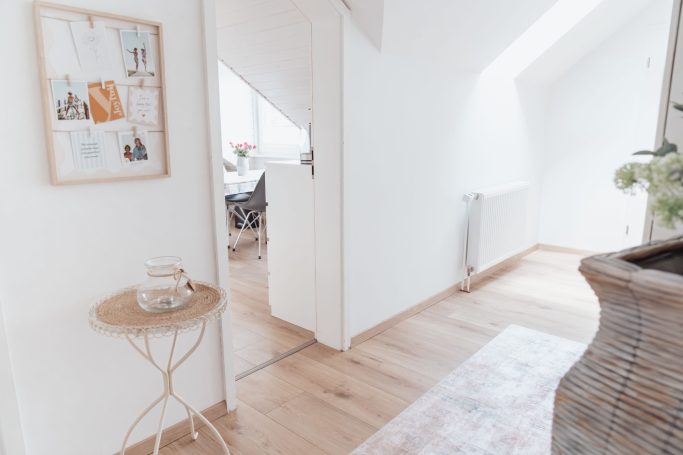 Fluransicht Stilvolle Wohnaccessoires in der Ferienwohnung in Düring bei Loxstedt